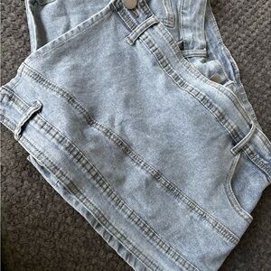 Light Blue Denim skirt